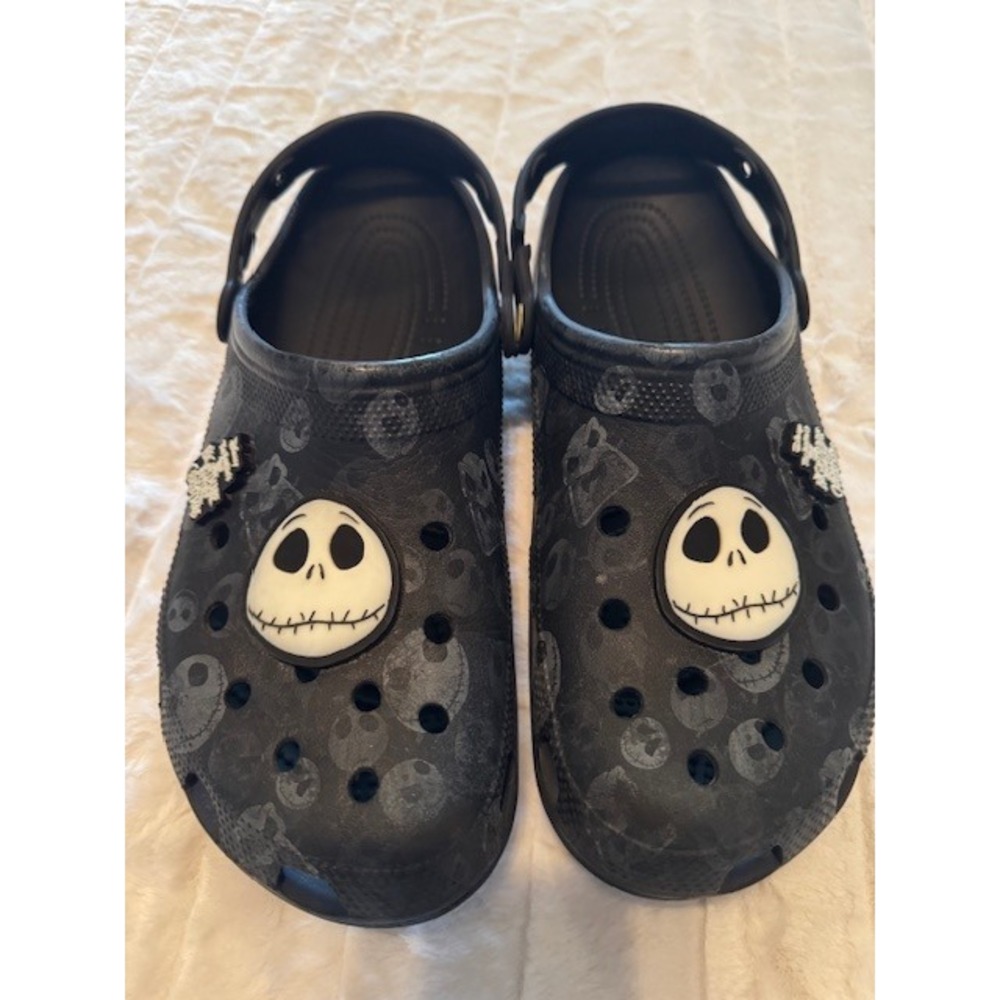 Crocs Nightmare Before Christmas Jack Skellington Black Clogs Mens 12 Disney